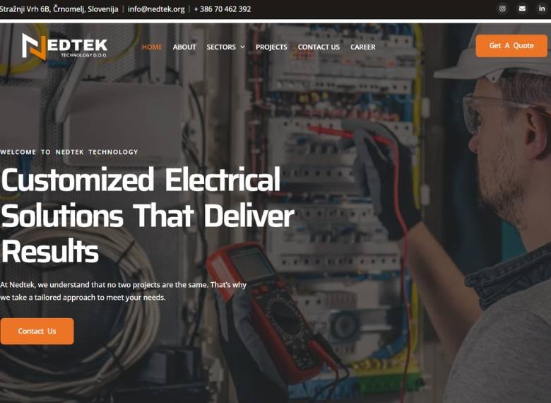 nedtek hero Design Byte - Digitalna Agencija