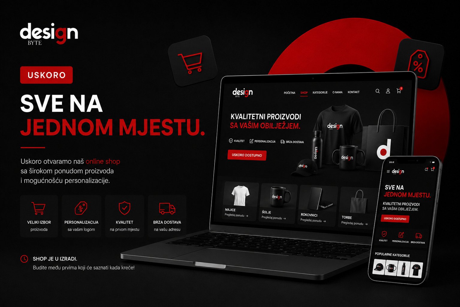 Brendirani reklamni materijal Design Byte